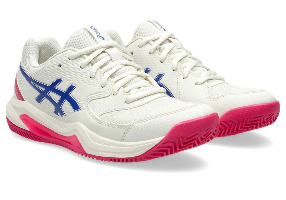 Женские Кроссовки теннисные Asics Gel-Dedicate 8 Clay - кремовый/темный кобальт