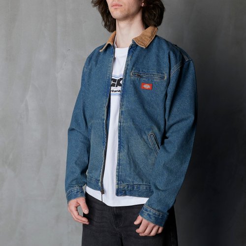 Куртка Dickies Denim Painter Jacket Khaki Tinted Blue артикул:DK0A88EGL231 - купить в магазине Дайс