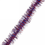 Мишура 2 м 7 см «Фонарик мерцающий», Синий/красный