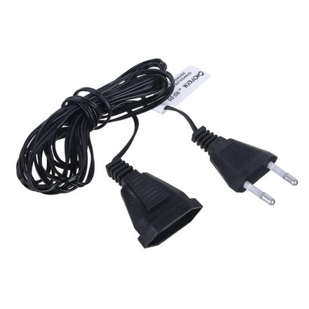 Удлинитель для гирлянд электрических 3м, черный