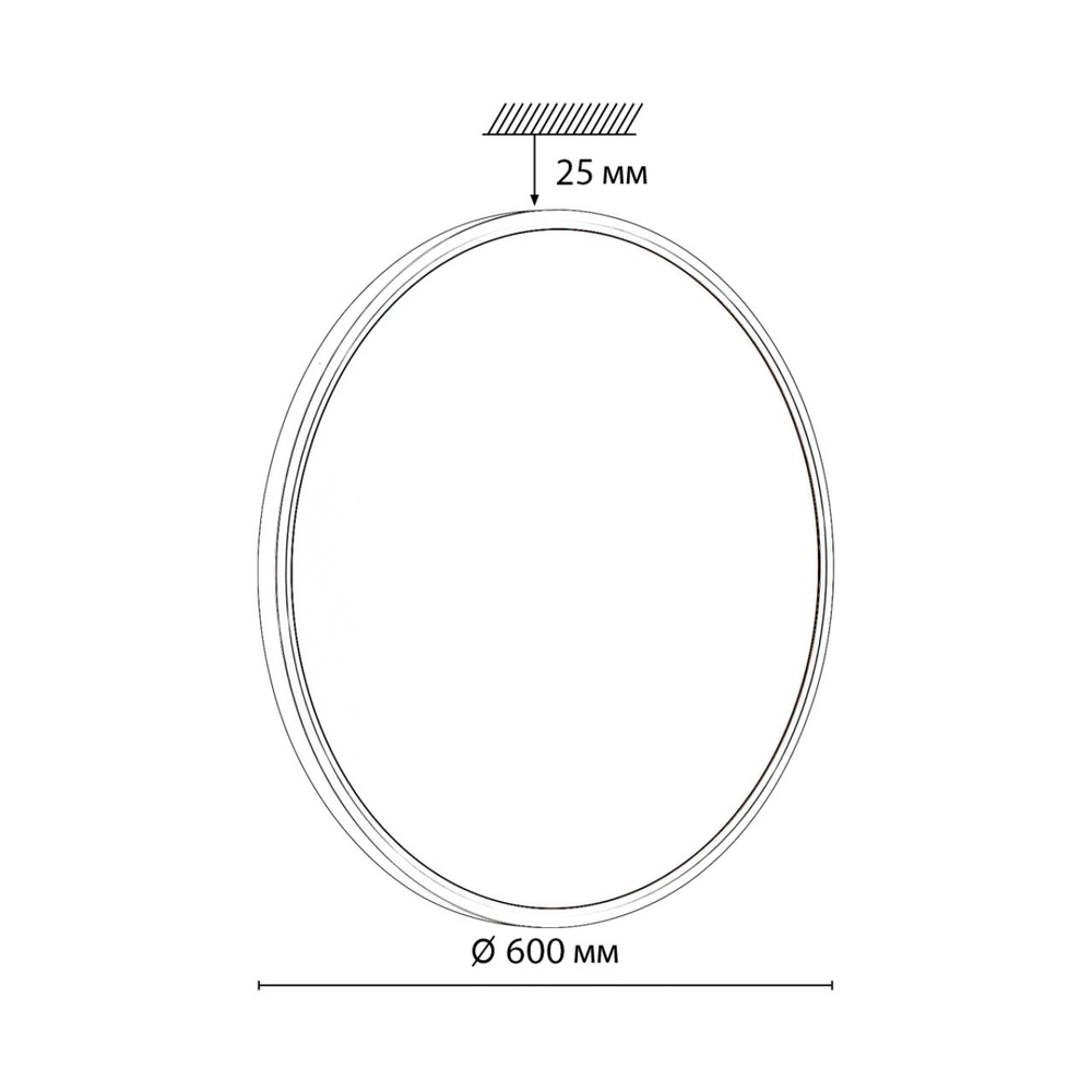 7659/48L MITRA LED SN 551 Светильник пластик/белый LED 48Вт 3000/4000K D600 IP40 ALFA WHITE