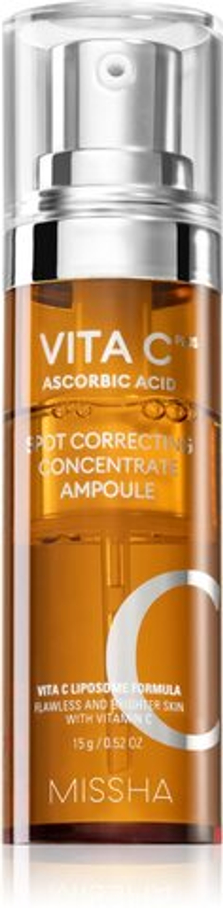 Missha Vita C Plus - осветляющая сыворотка с витамином С против обесцвечивания кожи /   15  g  / GTIN 8809643523455