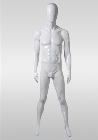 Мужской абстрактный манекен Jym 37/Белый глянец