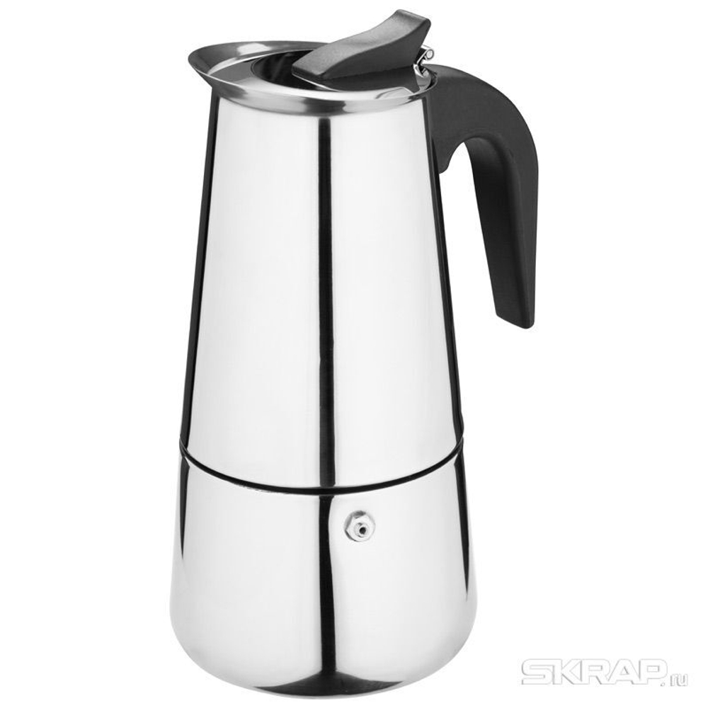 Гейзерная кофеварка "ITALIA" 450мл 9 чашек из нерж.стали