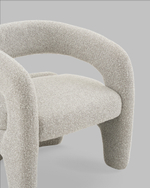 Кресло лаунж Bones серебристый