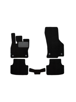 Коврики в салон для SKODA Octavia 2013-2017, 2017-2020, седан, 5 шт.(текстиль) KLEVER05451622110KH