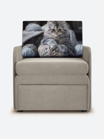 Кресло-кровать "Миник" с подлокотниками, купон Котенок в клубках