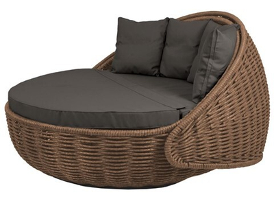 Шезлонг Диван-кровать Nestbed (коричневый, подушка графит)