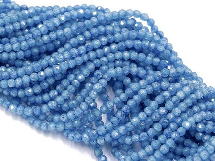 Фианиты 2мм, огранка (нить бусин)