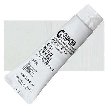 Holbein Acrylic Gouache 20 мл. 161 [А] Neutral Grey #1