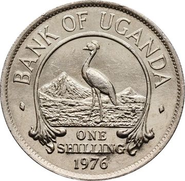 1 шиллинг 1976 Уганда