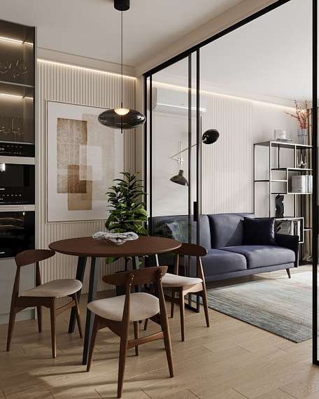 Трехместный диван Norvell 206 см, серый