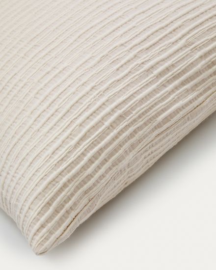 Набор из 2-х чехлов для подушек Vindi из хлопка цвета экрю 50 x 50 см