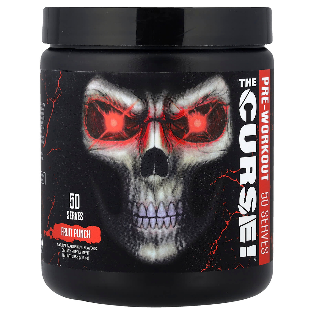JNX Sports, The Curse!®, предтренировочный комплекс, со вкусом фруктового пунша, 255 г (8,9 унции)