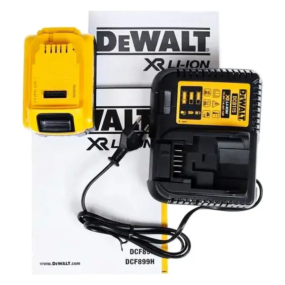 DeWalt DCF899P2 аккумуляторный гайковерт (2 x 5 Ач, ЗУ)
