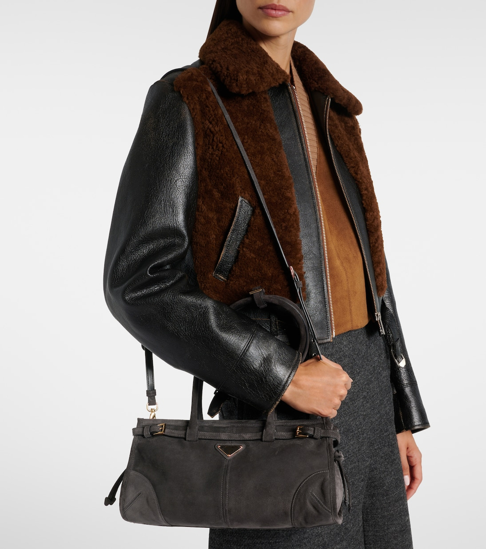 Cумка Prada Bonnie Medium Suede Shoulder Bag