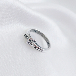 "Поясок" кольцо в серебряном покрытии из коллекции "Linkage" от Jenavi