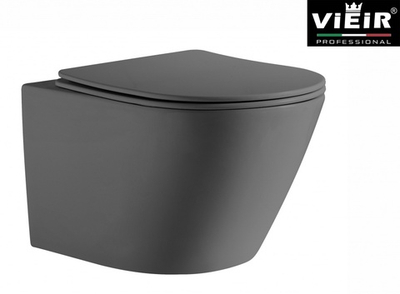 Унитаз подвесной, круглый (ГРАФИТ)  ViEiR  (1шт)