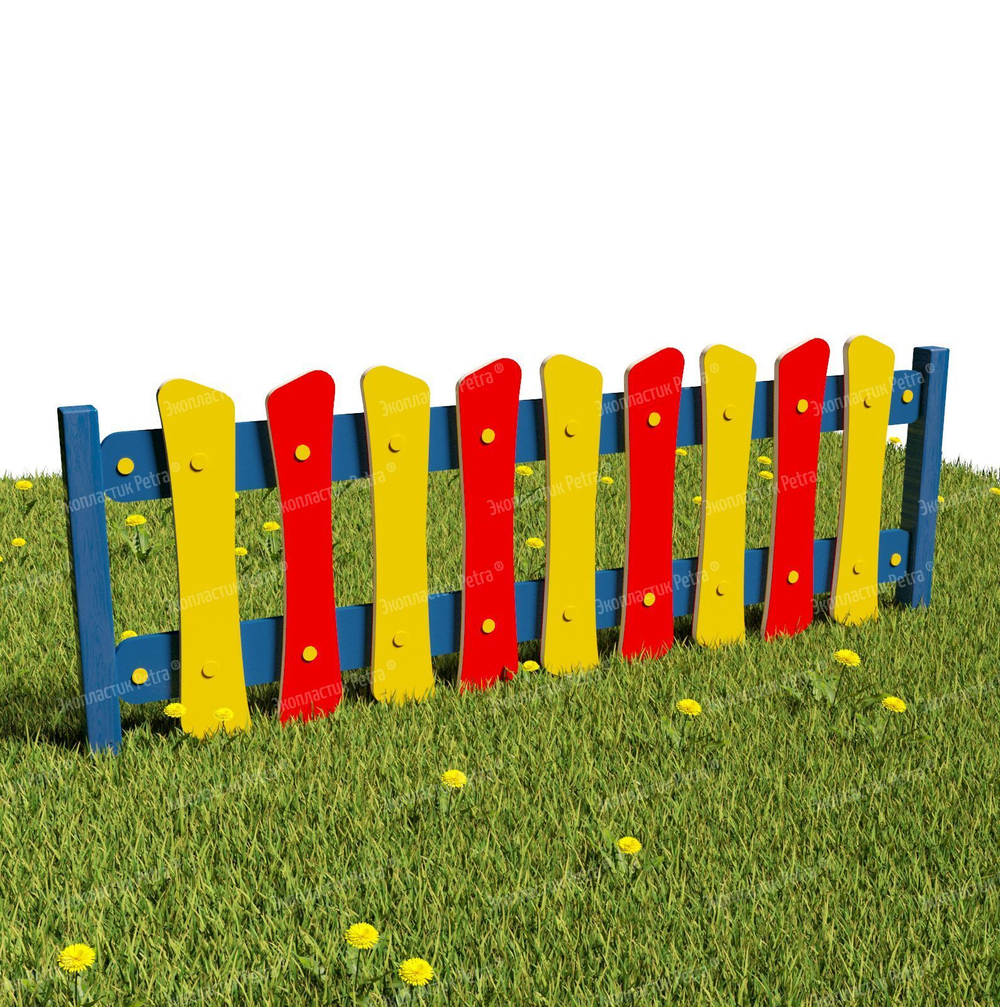 Забор уличный из экопластика Досочки, секция 1490х600 мм