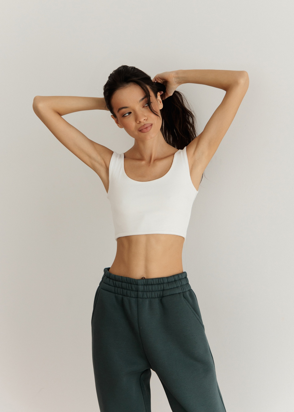 Джоггеры OVERSIZE, с начесом, пихта