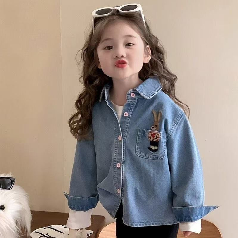 Детская джинсовая рубашка