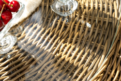 "Барселона" лаунж-зона из искусственного ротанга, цвет соломенный