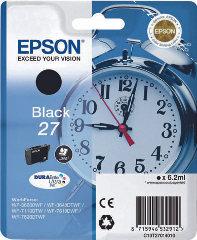 Epson Alarm clock 27 DURABrite Ultra Подлинный Черный 1 шт C13T27014010