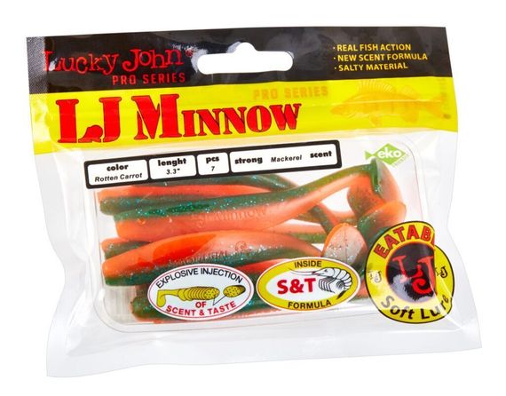 Виброхвосты съедобные LJ Pro Series MINNOW 4.4in (11,1 см), цв. T56, 5 шт.