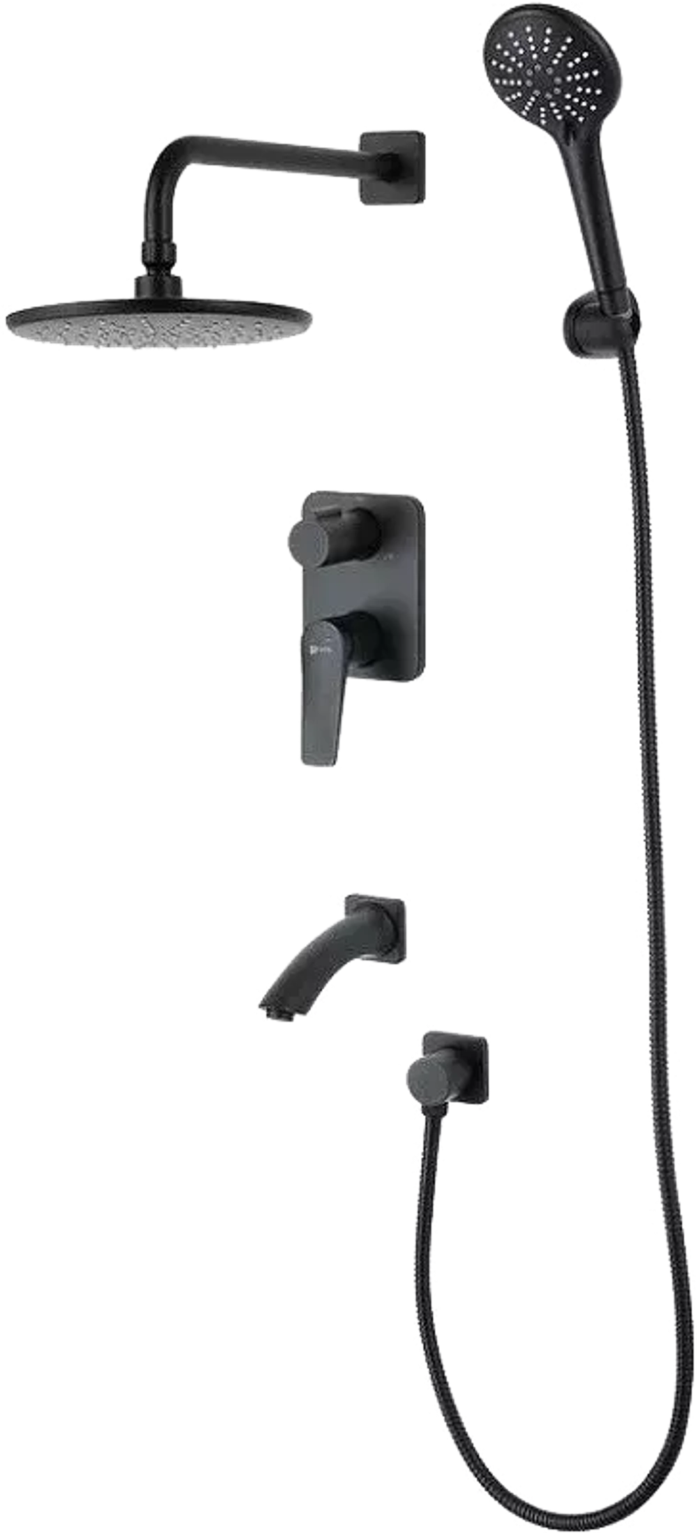 Смеситель Lemark Bronx LM3722BL для ванны и душа, встраиваемый