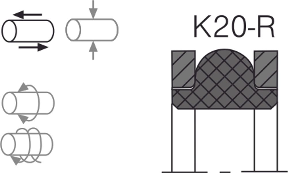 Уплотнение поршня K20-R аналог аксиос Aksios