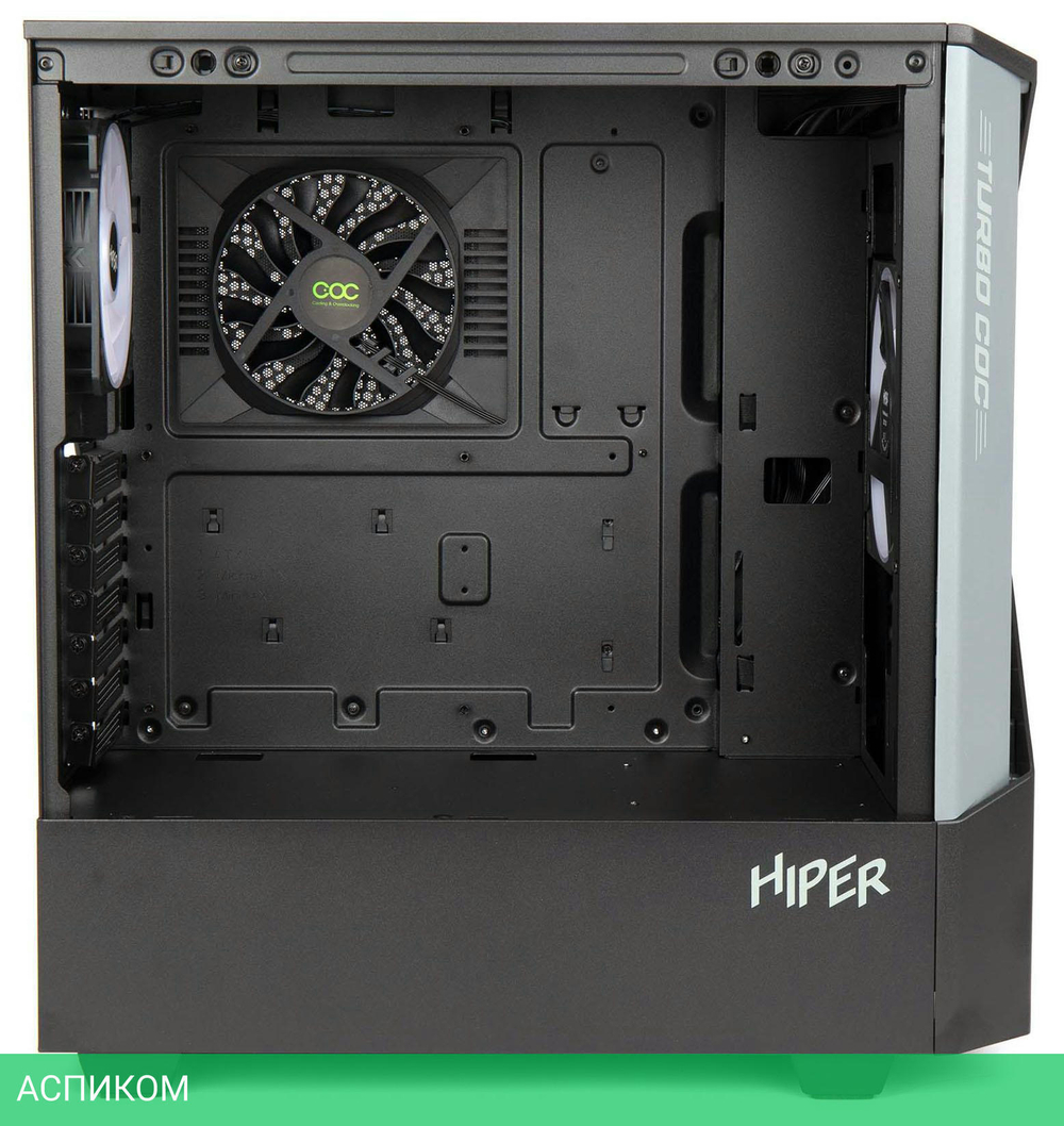 Корпус Hiper CC BG без БП черный