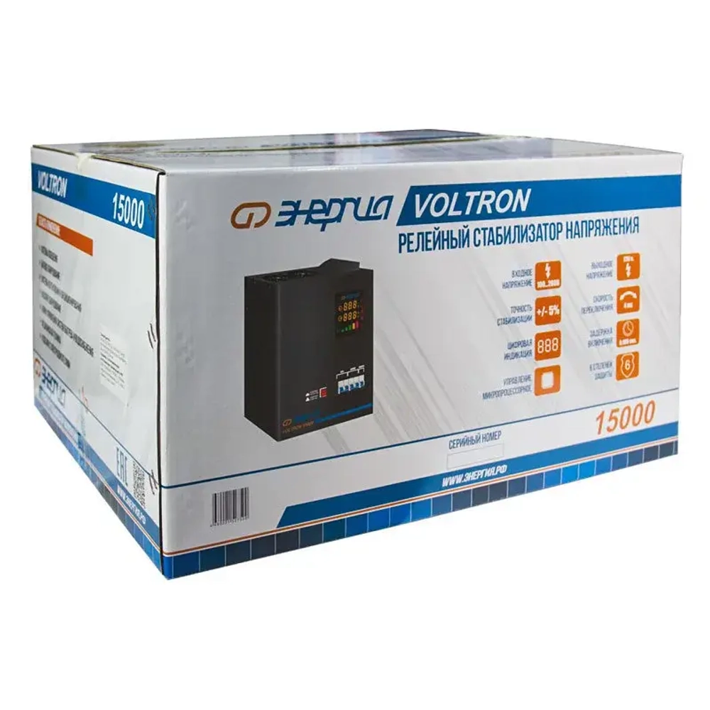 ЭНЕРГИЯ Voltron 15000 однофазный стабилизатор напряжения Е0101-0161