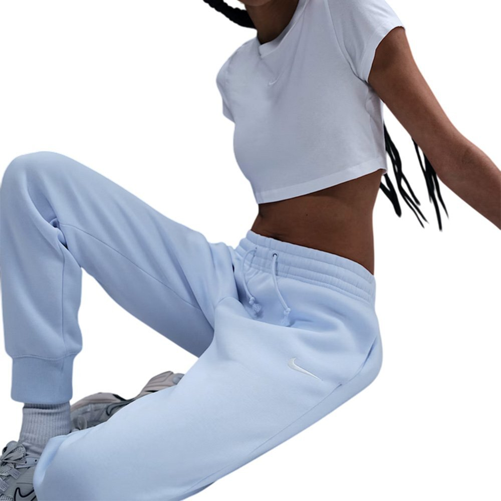 Баскетбольные женские штаны Nike Sportswear Phoenix Fleece Pants Blue