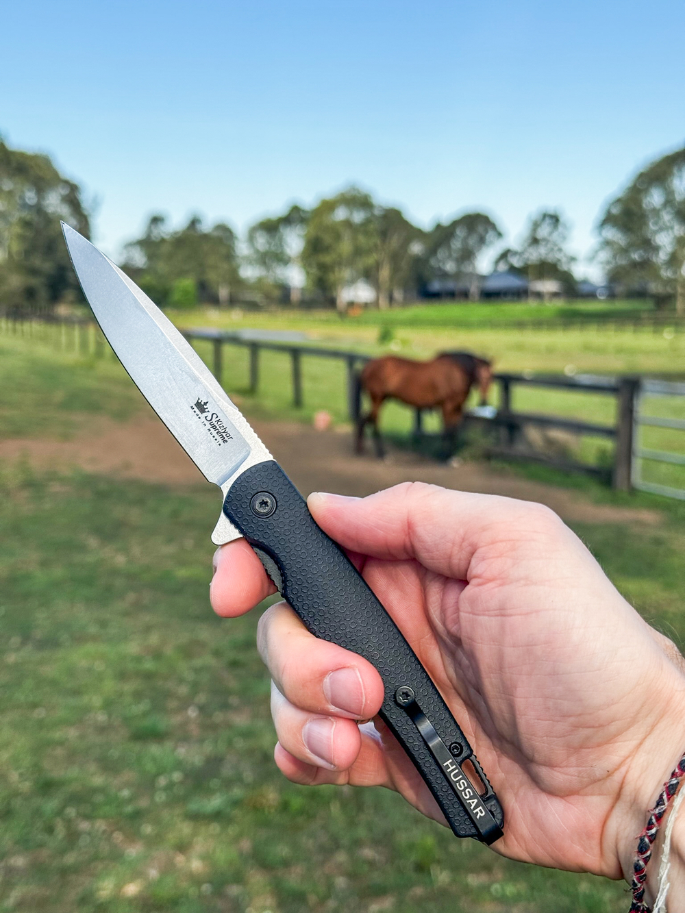 🏆Складной нож Hussar VG-10 (Cryo) StoneWash