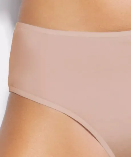 Трусы (2шт) женские слипы классика Atlantic 2BLP-579,бежевый