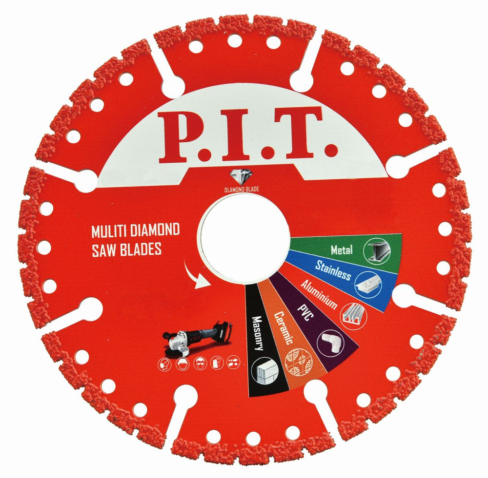Диск алмазный сегментный по металлу P.I.T. 125х22,2х2,2мм (ACTW11-0125)