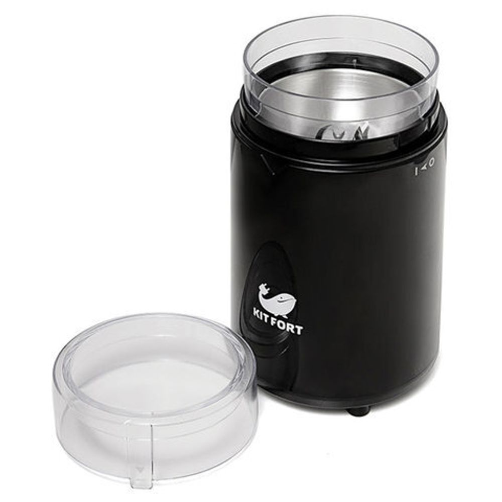 Кофемолка KITFORT КТ-1314, мощность 150 Вт, вместимость 60 г, пластик, черный