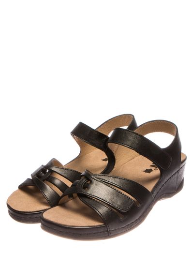 2021 | Женские сандалии-сабо (черный)