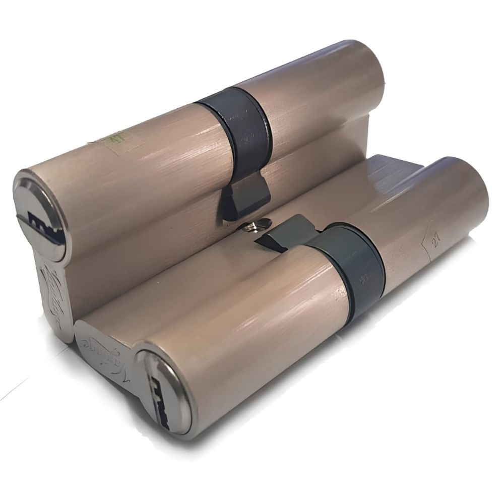 Механизм цилиндровый P85 (35х50) SN 5 ключей (мат. никель)