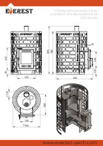 Купить печь для бани Эверест "Steam Master" 18 (210М) б/в