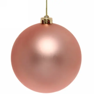 Новогодний шар 15 см «Матовый», розовое золото