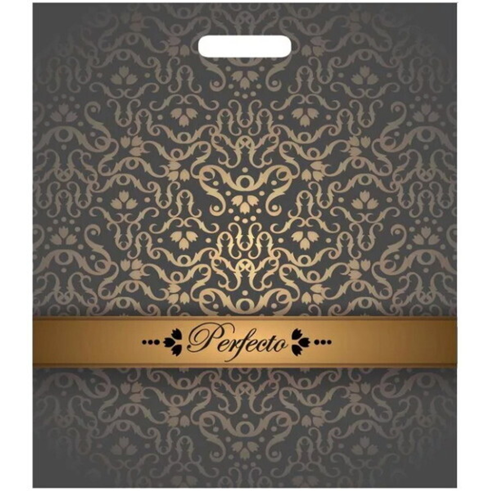 Пакет ПЭ с вырубной ручкой 48х42+3 (90) Тико (Перфекто бисмарк) Россия