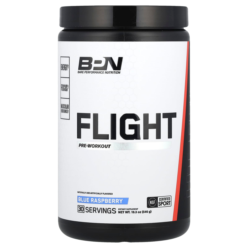 BPN, Flight, перед тренировкой, голубая малина, 546 г (19,3 унции)