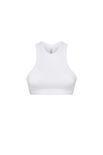 Майка укороченная с резинкой AVRORA Белый