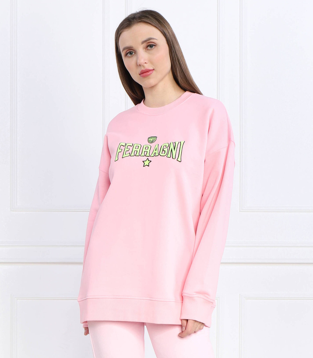 Худи Chiara Ferragni - пудро-розовый(74CBIT02CFT03)