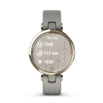 Умные часы Garmin Lily кремово-золотой безель, серый корпус Braloba и итальянский кожаный ремешок