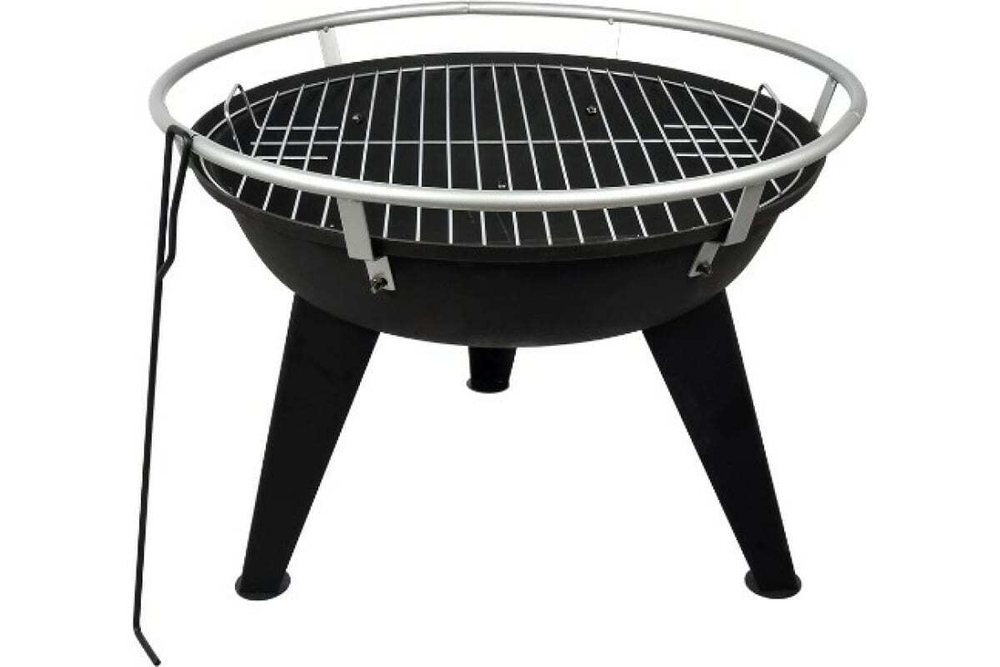 ГРИЛЬ-КАМИН BOYSCOUT ДРОВЯНОЙ С КОЧЕРГОЙ Ø64Х58СМ 61248