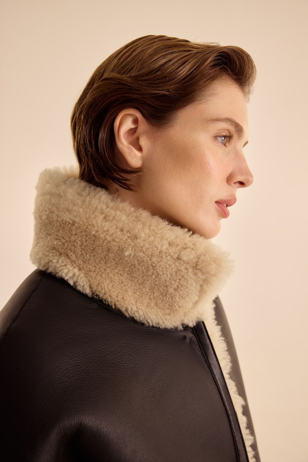 Дубленка (((Нет ничего теплее))), коричневая