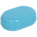 Набор банный дорожный 4шт «Bon voyage - Nice family», (мочалка, футляр 2шт, расческа), микс 3 цвета, 20*16*7 см