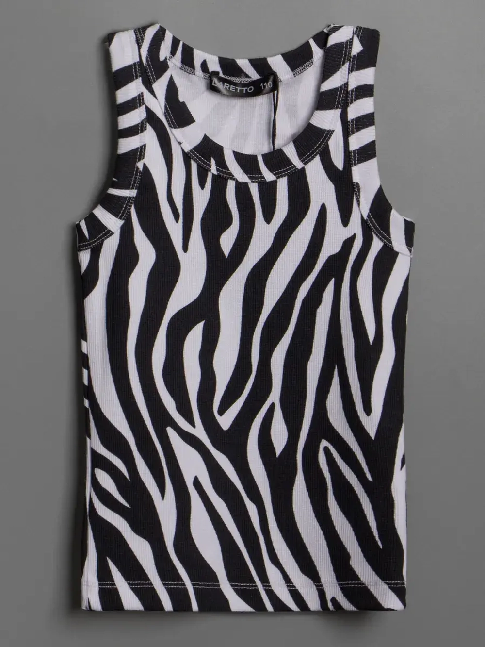 Майка для девочки на лето в рубчик